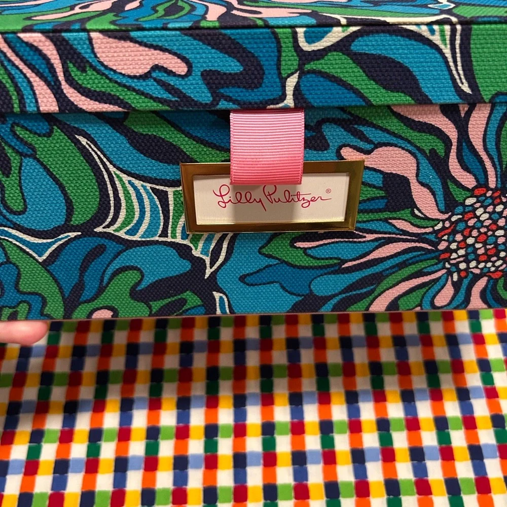 Lilly Pulitzer Floral Patterned Storage Box